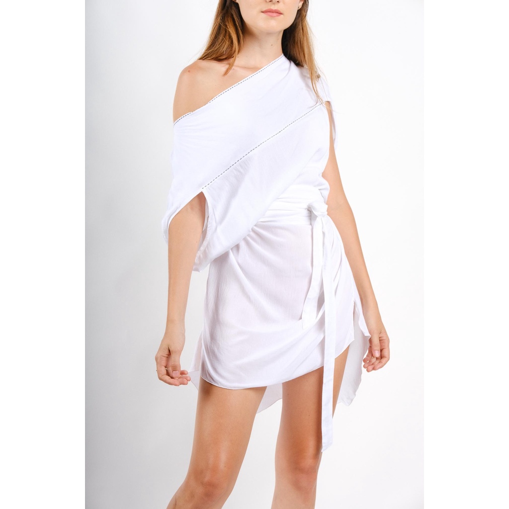 Gingersnap Bali - Ginger Wideneck Tunic (White)