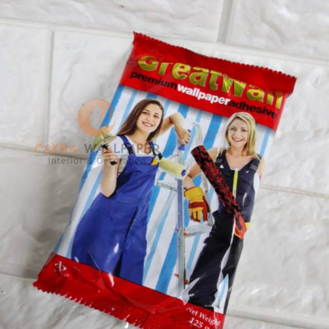 LEM WALLPAPER premium super glue alat pasang wallpaper wallstiker sunblas stiker kaca kaca film pvcs