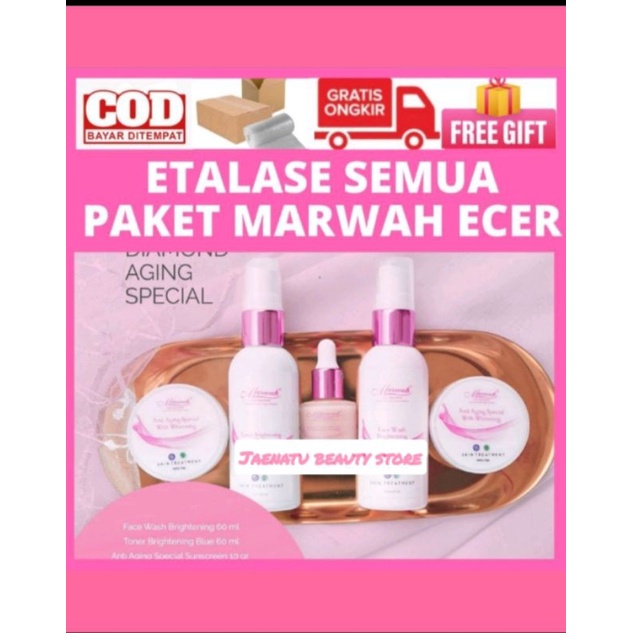 ECER SEMUA PAKET MARWAH SKINCARE,ECER MARWAH PLATINUM,MARWAH ECER ACNE,MARWAH