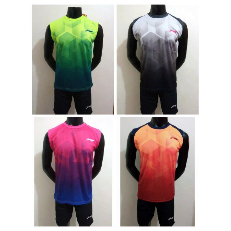 BAJU SETELAN SINGLET BADMINTON/BADMINTON L148P