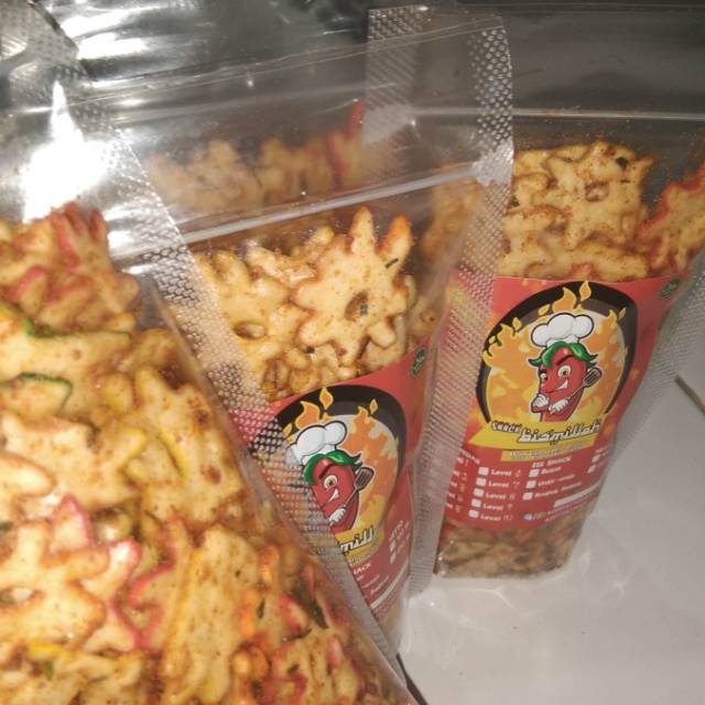 

(250gr) KRUPUK SEBLAK KERING / CEMILAN / SNACK / MAKANAN RINGAN/ / SNACK BISMILLAH