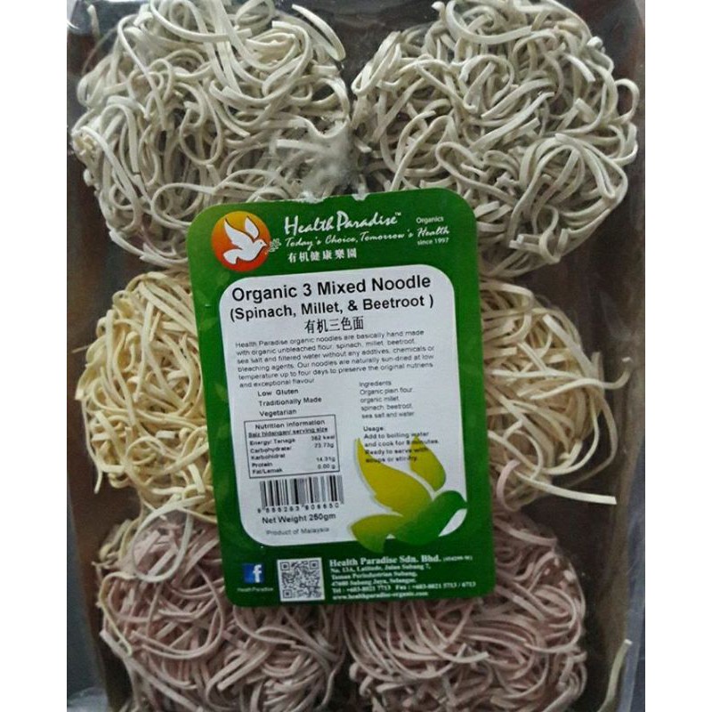 

ORGANIC 3 MIXED NOODLES/ MIE ORGANIK/ BEBAS PENGAWET PEWARNA/MIE SEHAT