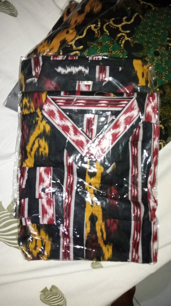 Bac021 New Kemeja Batik Pria Lengan Panjang 848vo Kemeja Pilot Pangkat Pdl