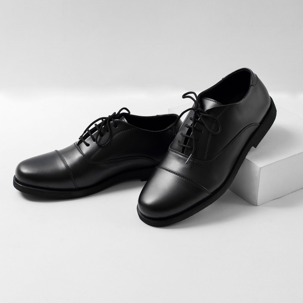 Sepatu Pantofel Pria Kulit Formal Kantor Kasual Kerja Kuliah Oxford Pantopel - Casual Oxford