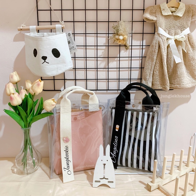 Yoora bag 유라 가방 (free custom name + pin enamel) tas konser kpop pvc nct dream kanvas korea selempang wanita