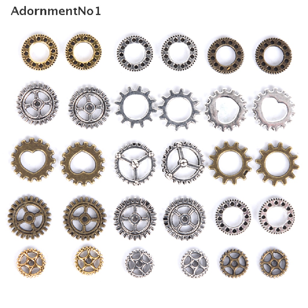 (AdornmentNo1) 100pcs / Set Roda Gigi Mini Gaya Antik / Steampunk Untuk Membuat Perhiasan DIY