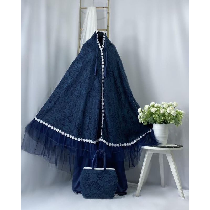 Mukena Barbie Brokat Tile