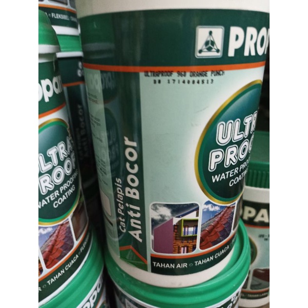 Cat Ultra Proof warna Orange Punch cat tembok cat genteng anti bocor anti rembes