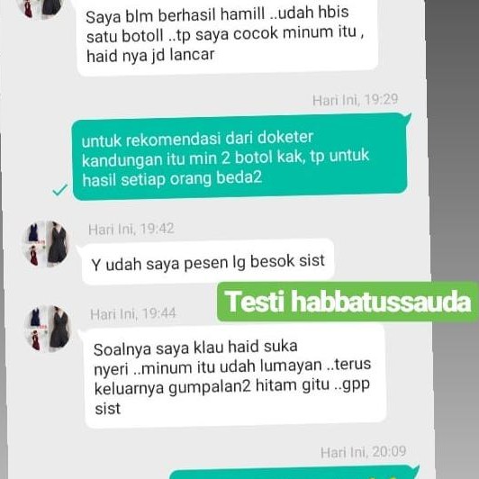 Thibbuna Obat Pelancar Haid Habatusauda Habbatussauda Paling Ampuh Manjur Asli Kewanitaan Mentruasi