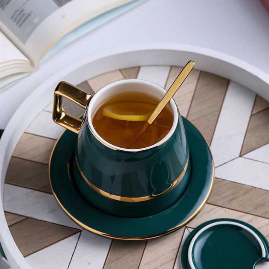 Cangkir Mug Gold Trim Royal