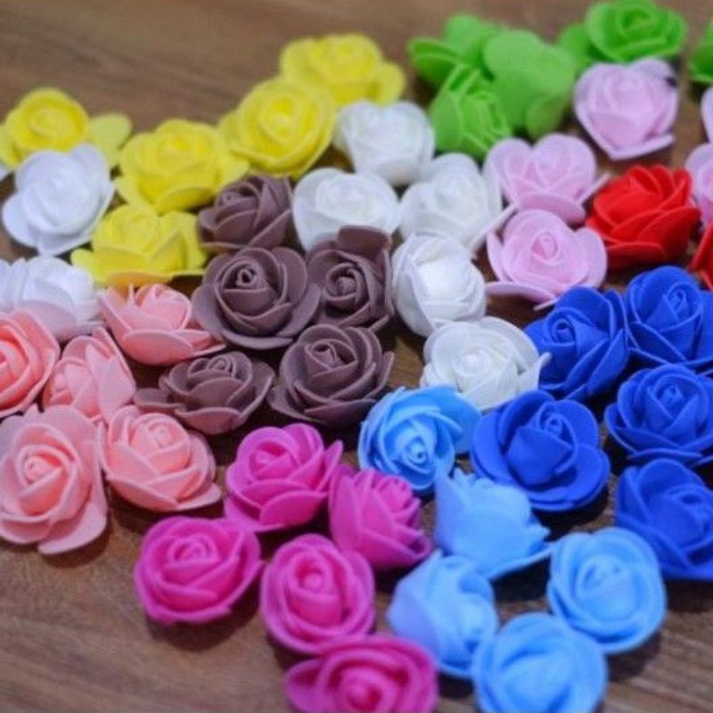 BUNGA SPONS MAWAR BESAR BAHAN MAHAR / KERAJINAN