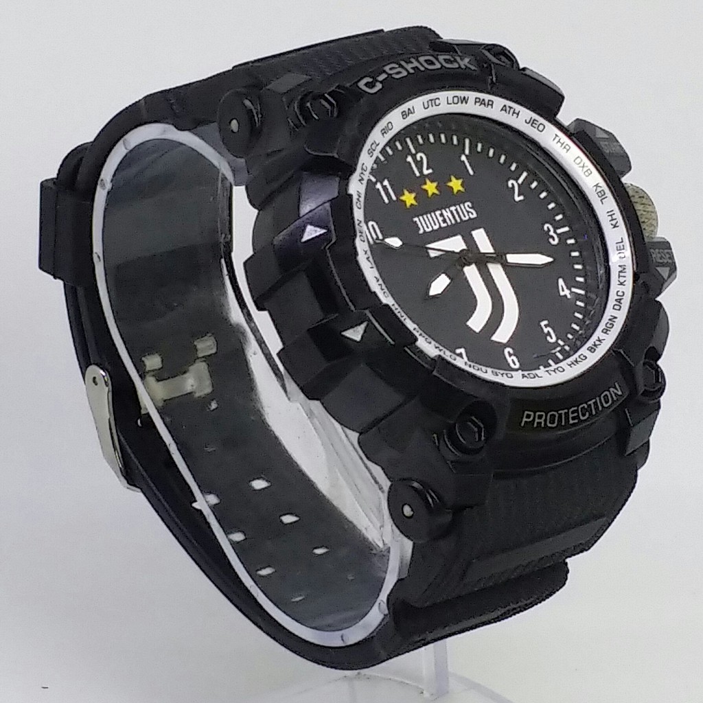 Jam Tangan Juventus Logo New Outdoor Anti Air List Putih