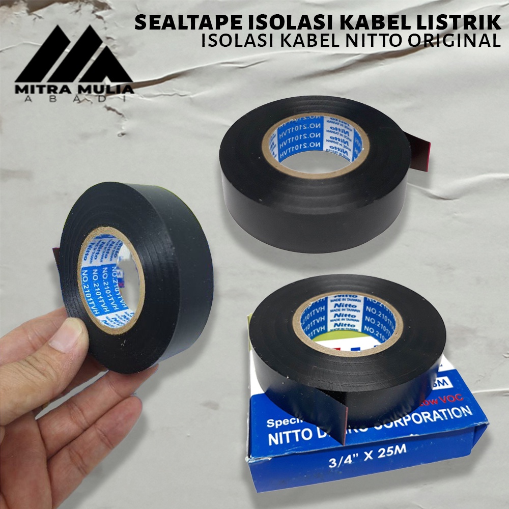 Solasi Kabel Listrik Nitto 3/4&quot; x 25 m