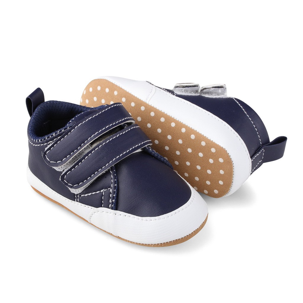 baby shoes new born unisex navy PWPM