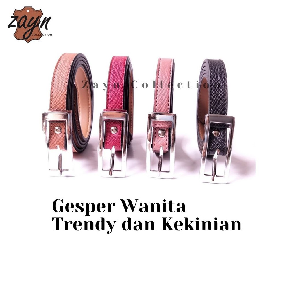 Ikat Pinggang Wanita Gesper Kecil Sabuk Tali Pinggang Kulit Asli Belt Belt Fashion Ban Kecil Sabuk