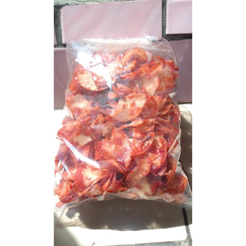 

kripik pedas dan kripik bawang