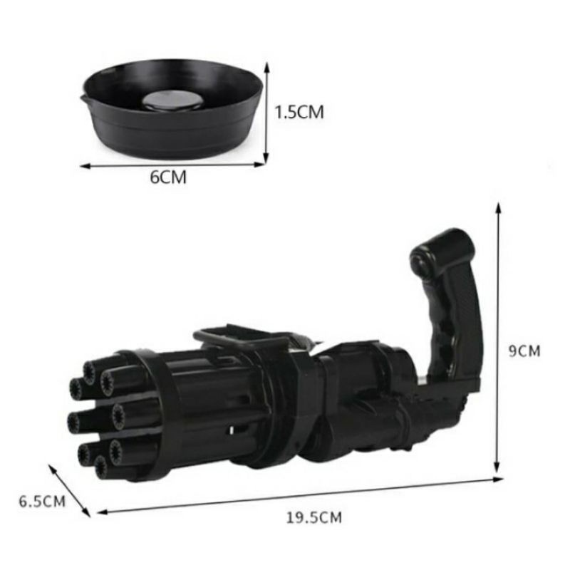 Mainan Anak Pistol Gelembung Mesin Elektrik Gun Bubble Machine Electric Galting Bubble Gun Outdoor-2