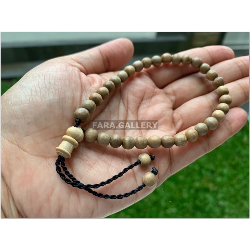 Gelang Kayu Dewandaru serut uk 6mm / Gelang Etnik Bertuah Dewandaru / Tasbih Gelang Kayu Dewandaru