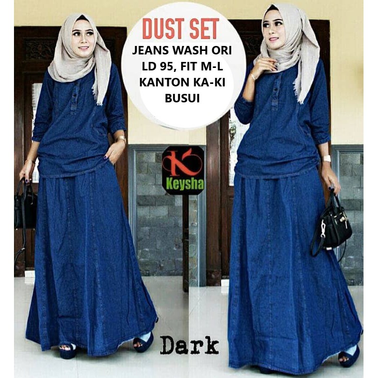 dust setelah muslim jeans wash premium murah original