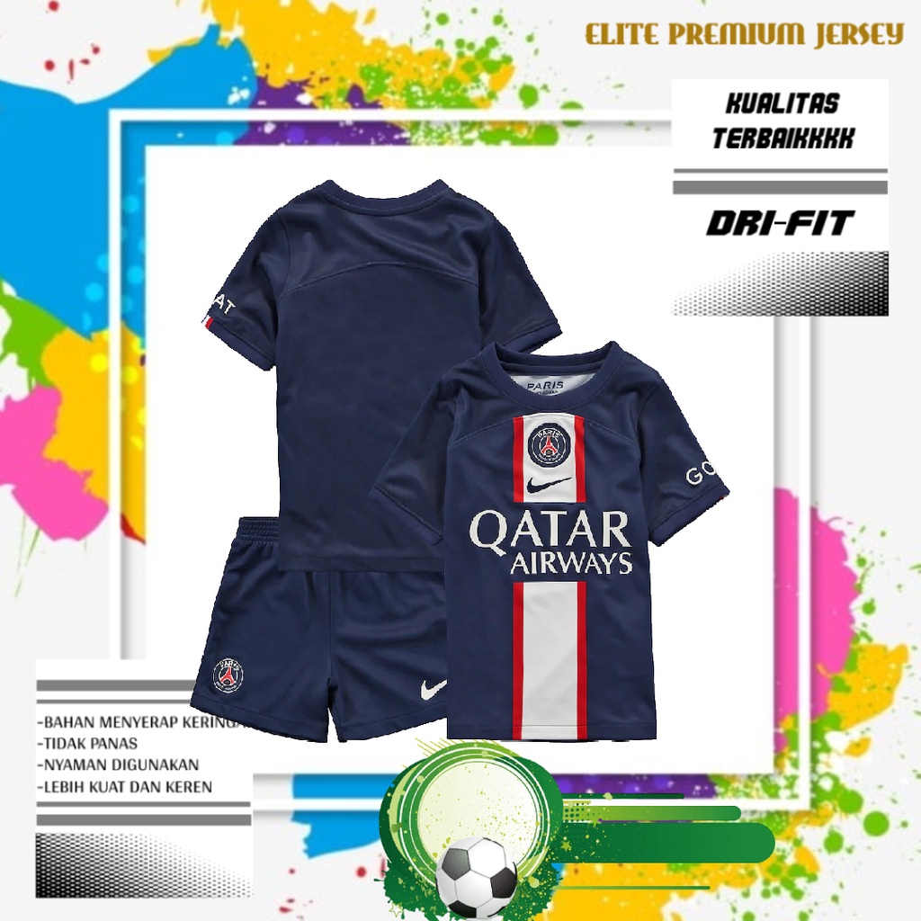 Jual JERSEY BOLA PARIS SAINT GERMAIN HOME KIDS 2022/2023 GRADE ORI