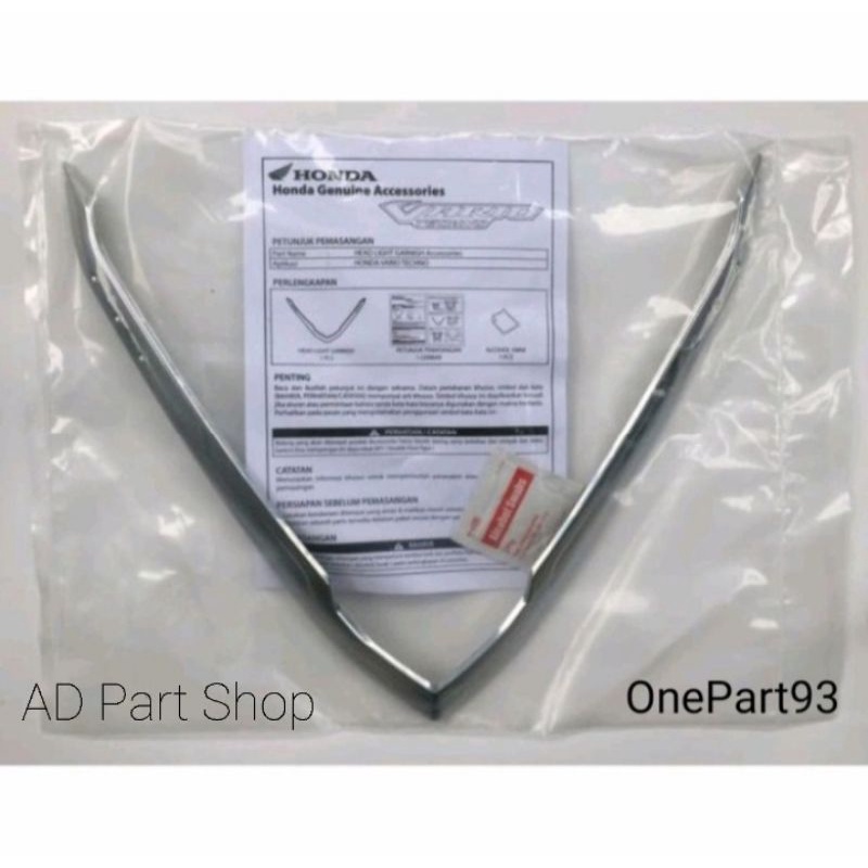 Garnish Headlight Headlamp Vario 125 150 eSP Led Old 2015 Original Honda