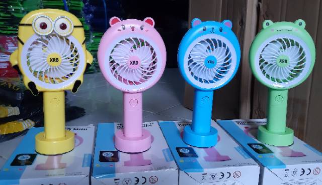 [FREE BUBLE] KIPAS ANGIN MINI FAN PLUS LED