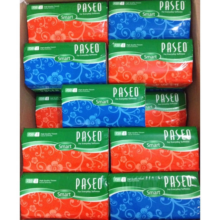 tisu facial tissue PASEO 250 sheet 2ply