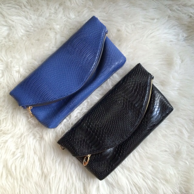 Tas Selempang Envelope Croco Sling Bag import