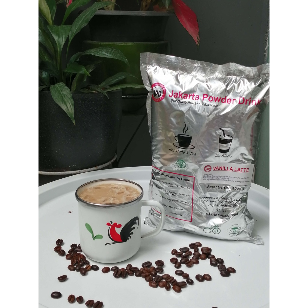 

bubuk minuman vanilla latte