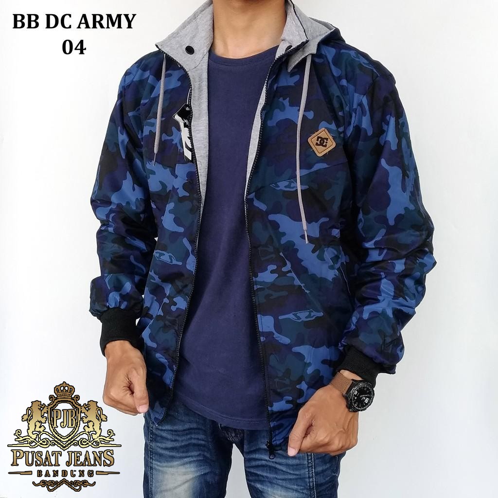 RCL - Jaket Pria Bolak Balik Pria BB Army Rusia Loreng 2 In1 Parasut Fleece Size M/L/ XL &amp; XXL