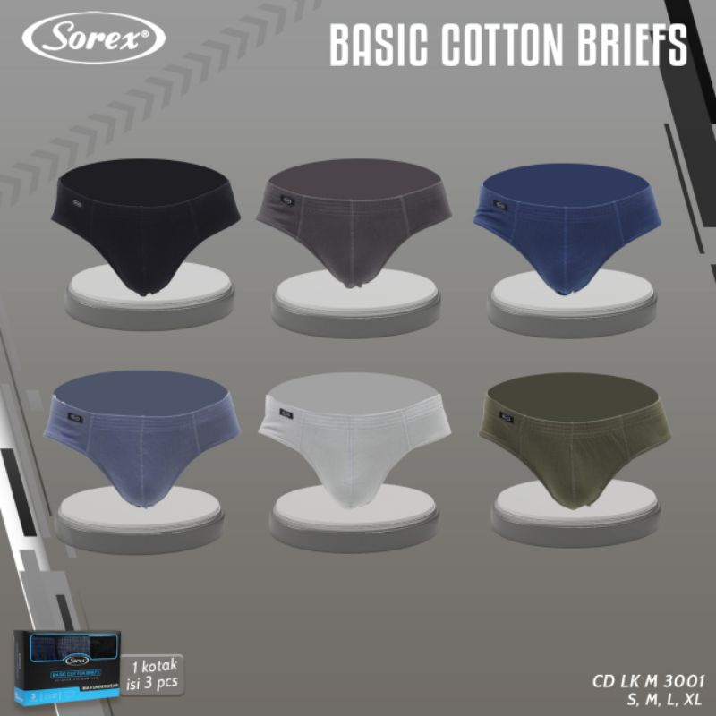 CD SEMPAK BOXER PRIA KATUN SOREX M3001