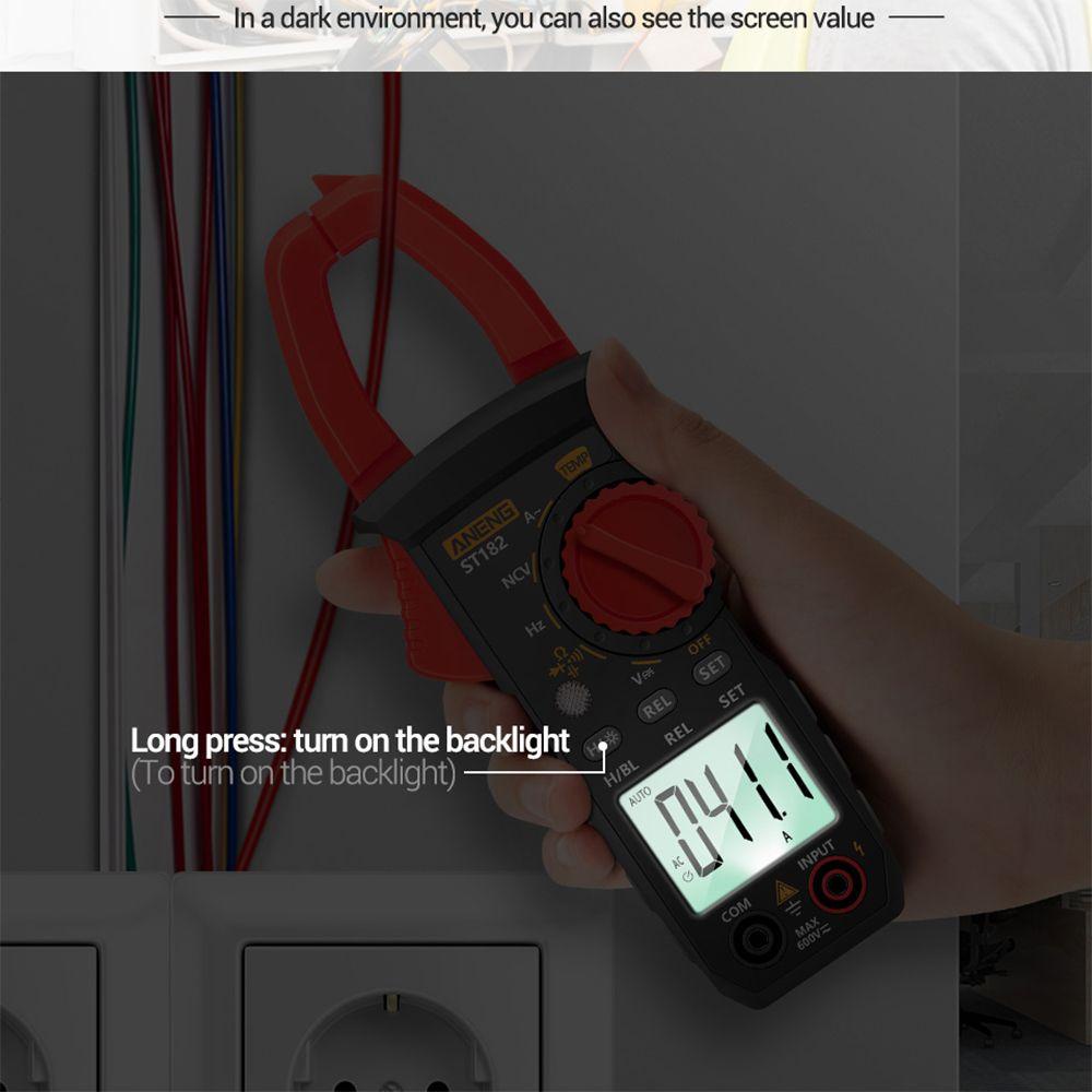 Solighter Digital Clamp Meter Ammeter Multifungsi NCV Ohm Test Tester Arus Listrik