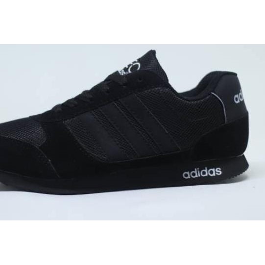 Terbaru 10.10 SEPATU SEKOLAH SPORT ADIDAS NEO CITY RACER HITAM POLOS BELI 2 PASANG ONGKIR 1 KG