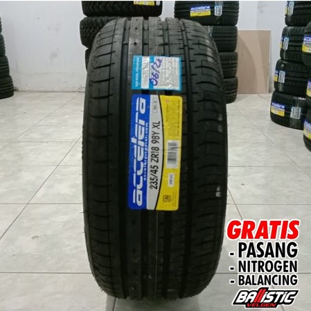 Ban mobil tubles radial 235/45 R18 merek ACCELERA PHI-R 235 45 Ring 18