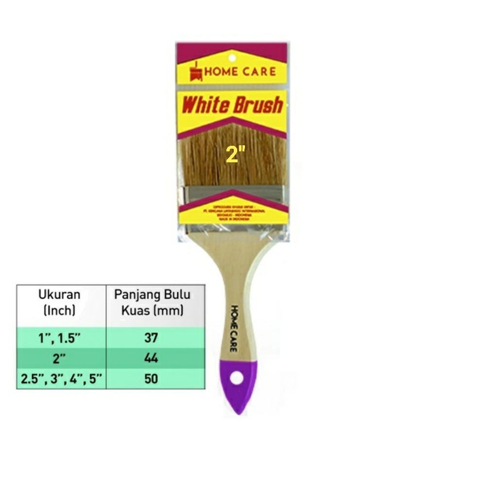

TERMURAH HOME CARE KUAS CAT WHITE BRUSH 2 INCHI (MINIMAL ORDER 4 PCS)