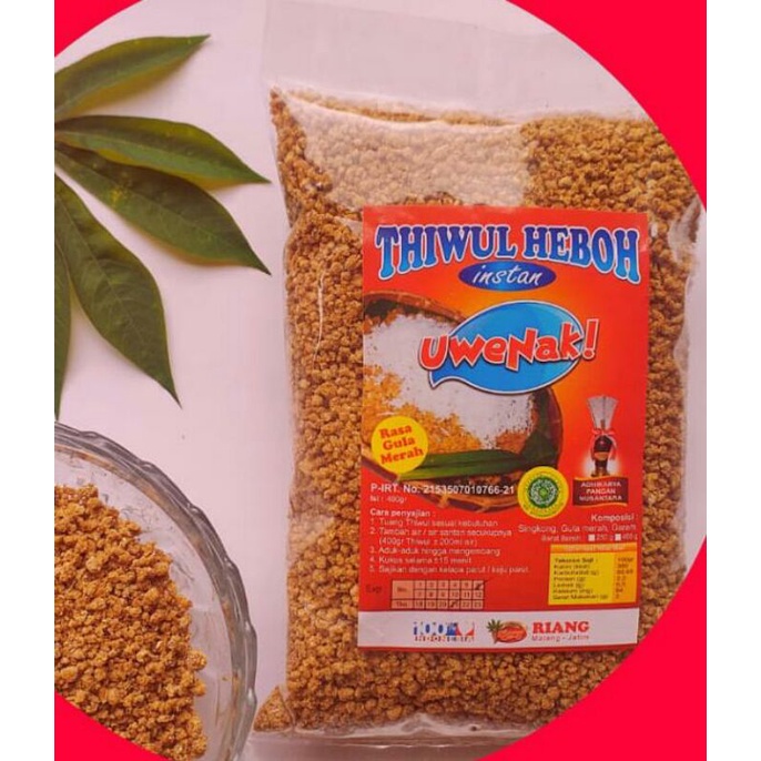 

Tiwul rasa gula merah 400 gr