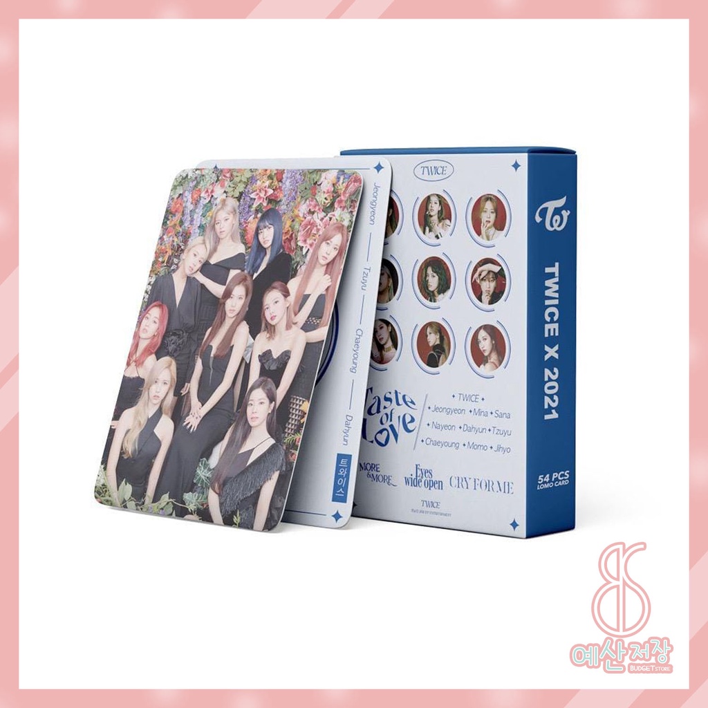 [BS] BISA COD 54pcs Photo Card Twice KPOP Kartu Foto Lomo Card Taste of Love - KP0837