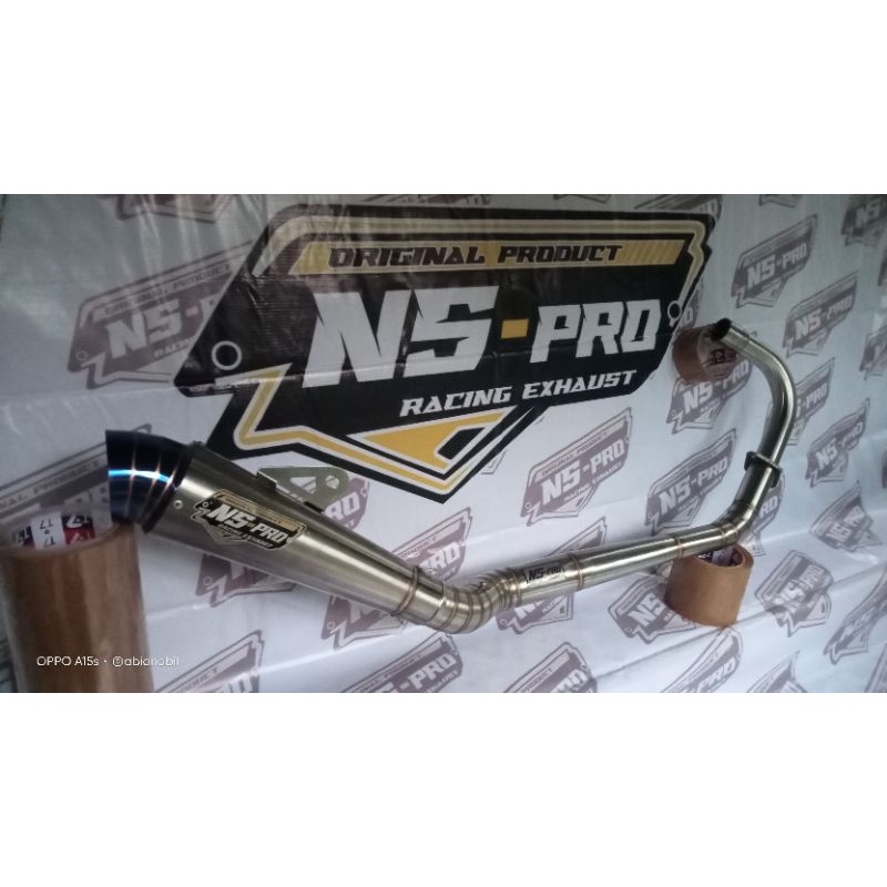Knalpot racing Original NS-pro Leher roll banding PNP Tiger. cb. mp. gl pro