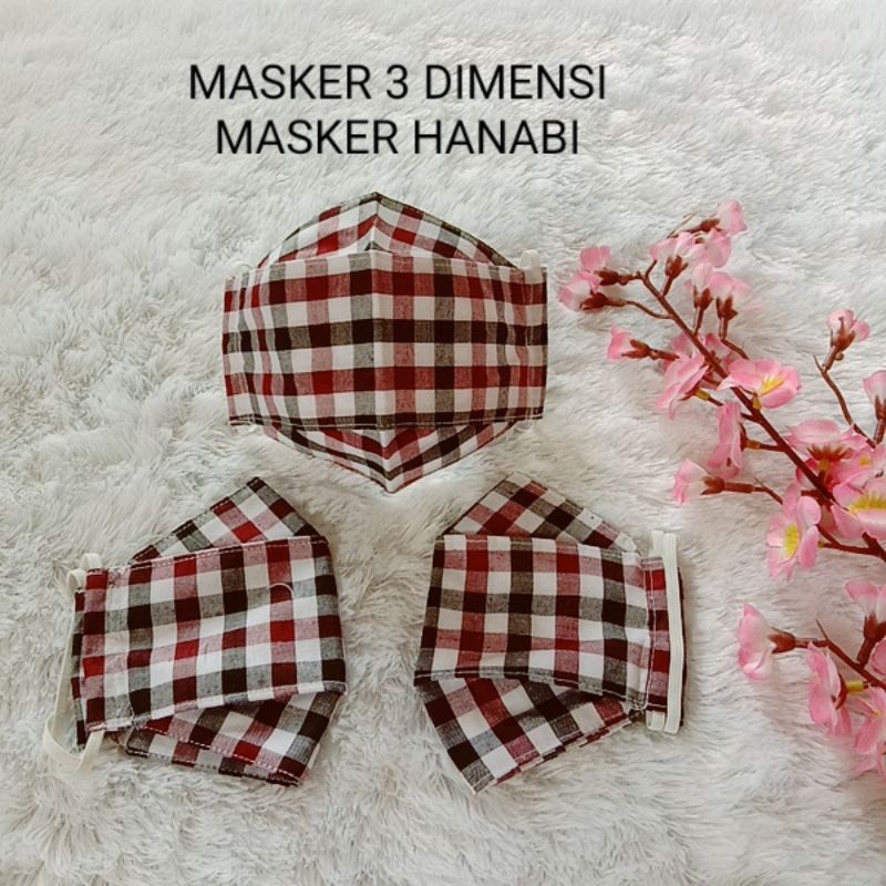 SOVENIR MASKER / MASKER 3 DIMENSI / MASKER KAIN 3 D / MASKER LARIS