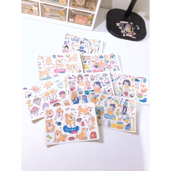 

STICKER AESTHETIC KISSCUT LUCU MURAH | STIKER JURNAL LUCU