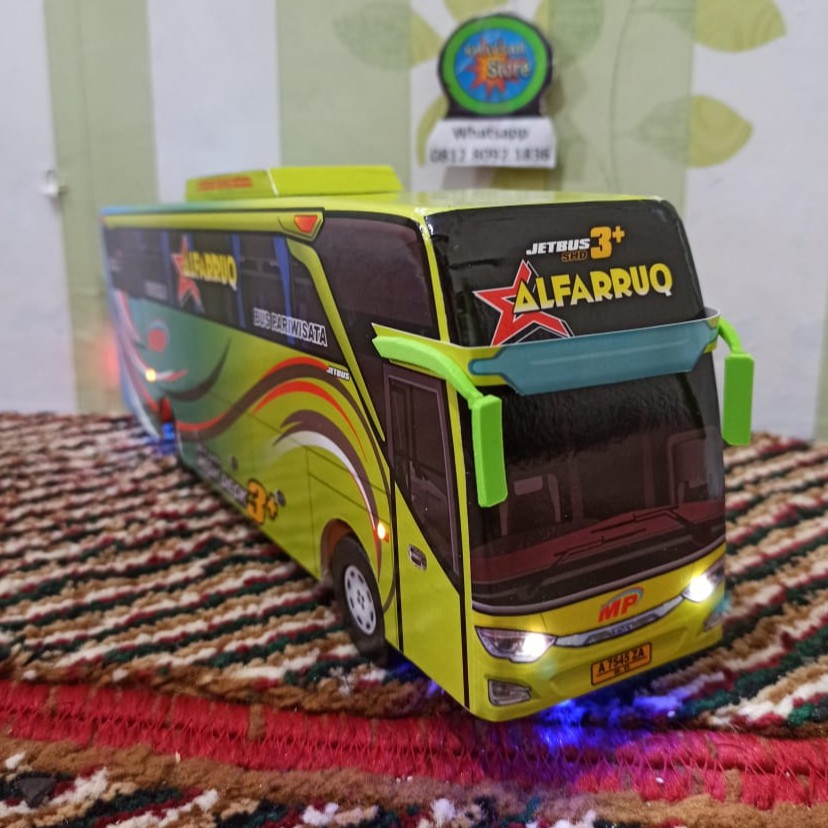 miniatur bus bis shd ALFARUQ jb3 plus lampu