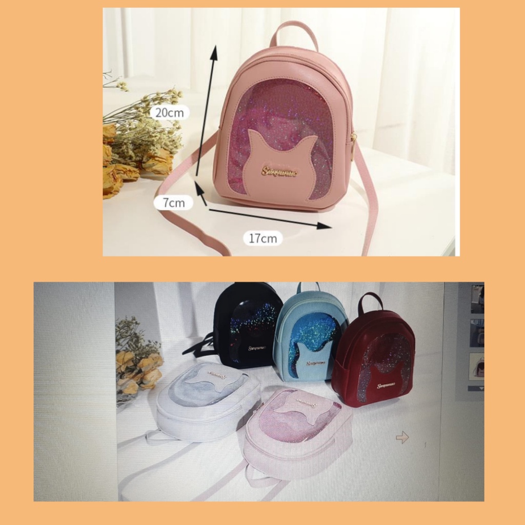 Stylish korean/Tas slempang wanita/Mini ransel