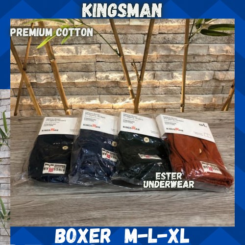 Celana Boxer Premium Cotton Kingsman  Isi-1 pcs