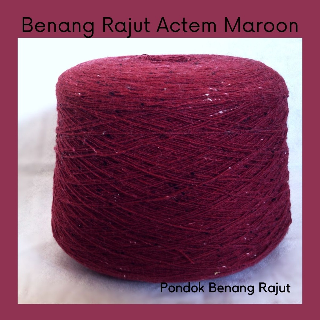 Benang Rajut Actem Maroon