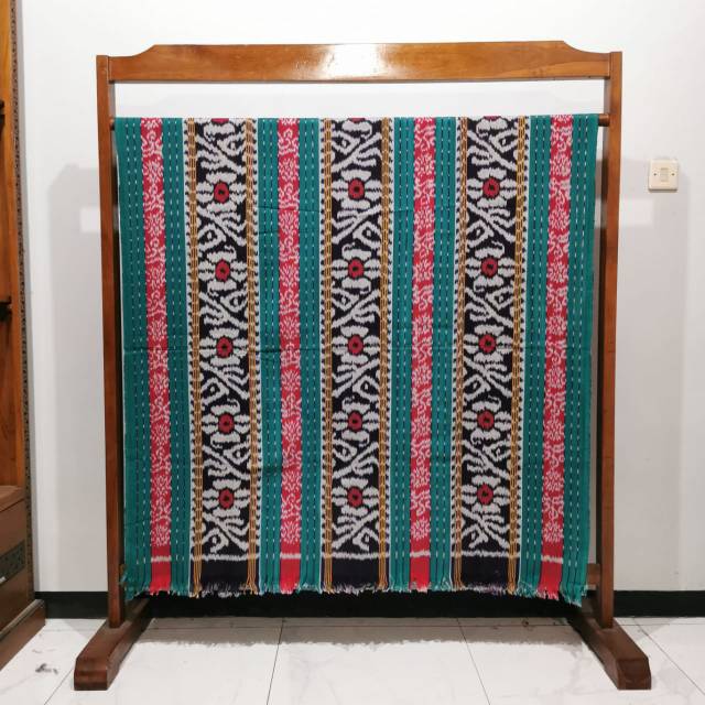 Kain Etnik Blnket Tenun Asli Troso Hijau Termurah Halusan Bunga