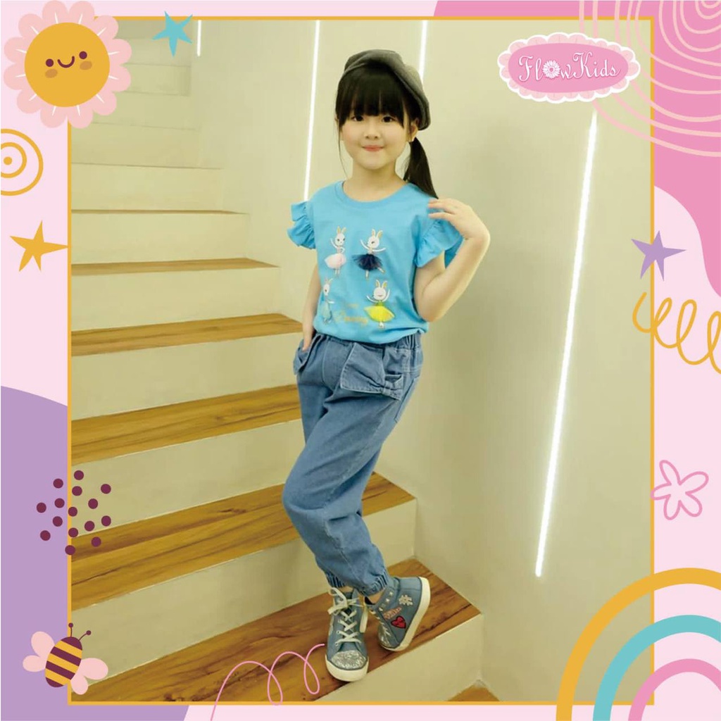 Set Wingtees Jeans Flowkids