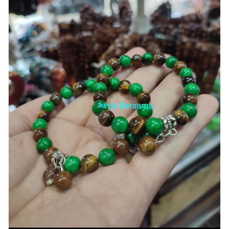 Gelang batu giok biduri sepah