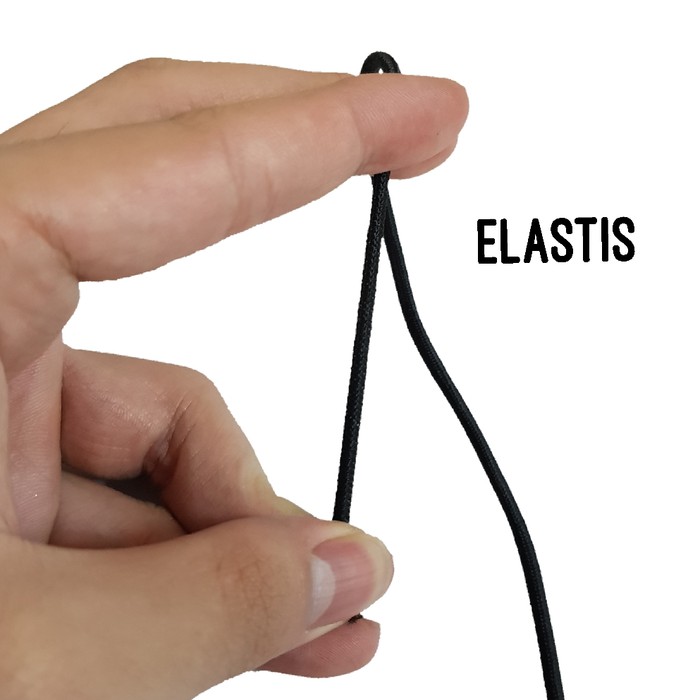 Tali Jaket Elastis 3mm @70 meter Tali Karet Bulat Tali Tas Tali Map Tali String 3 mm