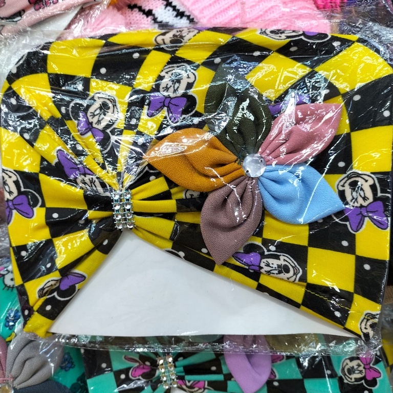 Turban Bayi Perempuan Turban Anak Perempuan Terbaru dan Lucu Usia 0-3 Tahun