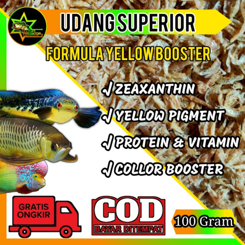 Udang kering Superior Yellow booster 100 Gram